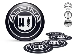 Alpina Adesivo Silicone Stile Emblemi Cerchio Cupola